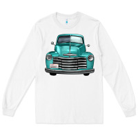 White western truck front view Long Sleeve Tee - FaDigitalArtStudio
