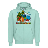 Seafoam merry Christmas camp Zipper Hoodie - AdoDesignShop