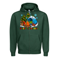 Merry Christmas Camp Zipper Hoodie | Teevron