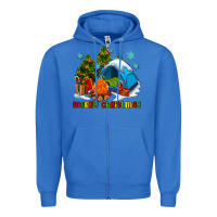 True Royal merry Christmas camp Zipper Hoodie - AdoDesignShop