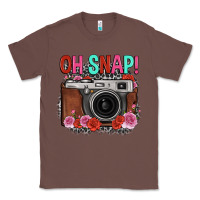 Chestnut oh snap rose grey leopard vintage camera Classic Tee - FaDigitalArtStudio