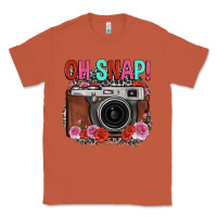 Copper oh snap rose grey leopard vintage camera Classic Tee - FaDigitalArtStudio