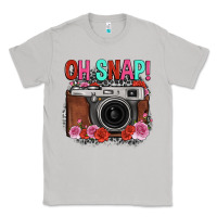 Moon Dust oh snap rose grey leopard vintage camera Classic Tee - FaDigitalArtStudio