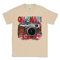 Mushroom oh snap rose grey leopard vintage camera Classic Tee - FaDigitalArtStudio