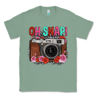 Sage oh snap rose grey leopard vintage camera Classic Tee - FaDigitalArtStudio