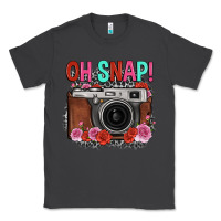 Smoke oh snap rose grey leopard vintage camera Classic Tee - FaDigitalArtStudio