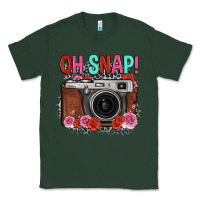 Sports Green oh snap rose grey leopard vintage camera Classic Tee - FaDigitalArtStudio
