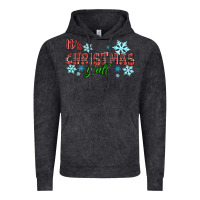 Vintage Black It's Christmas Y'all Season Winter Vintage Hoodie - RanaPortraitStore