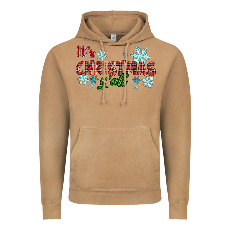 It's Christmas Y'all Season Winter Vintage Hoodie by RanaPortraitStore | Teevron
