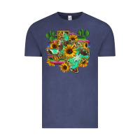 Vintage Denim texas map Vintage Tee - Zillion Design Studio