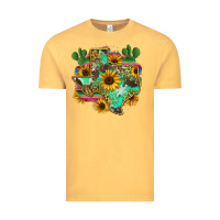 Vintage Mustard texas map Vintage Tee - Zillion Design Studio