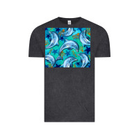 Vintage Black dolphin tumbler Vintage Tee - BarkalooDesign