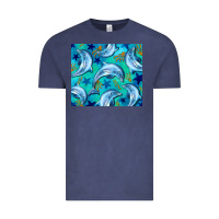 Vintage Denim dolphin tumbler Vintage Tee - BarkalooDesign