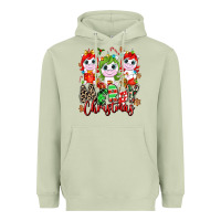 Matcha Merry Christmas unicorns Heavyweight Hoodie - NancyCooperArtShop