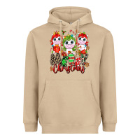 Mushroom Merry Christmas unicorns Heavyweight Hoodie - NancyCooperArtShop