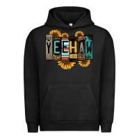 Pigment Black yeehaw license plate letters Urban Hoodie - Jasminsmagicworld