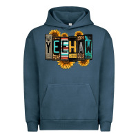 Pigment Midnight Navy yeehaw license plate letters Urban Hoodie - Jasminsmagicworld