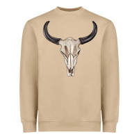 Mushroom western bull skull tbw Heavyweight Sweatshirt - texasbilliewilder