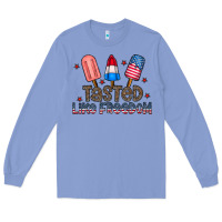 Colony Blue tasted like freedom Long Sleeve Tee - CowhideDigitalArt
