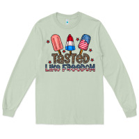 Matcha tasted like freedom Long Sleeve Tee - CowhideDigitalArt