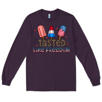 Plum tasted like freedom Long Sleeve Tee - CowhideDigitalArt