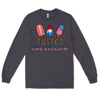 Smoke tasted like freedom Long Sleeve Tee - CowhideDigitalArt