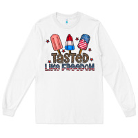 White tasted like freedom Long Sleeve Tee - CowhideDigitalArt