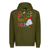Army Green Sassy litte soul Premium Hoodie - NancyCooperArtShop