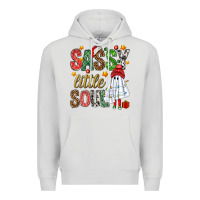 Dove Grey Sassy litte soul Premium Hoodie - NancyCooperArtShop