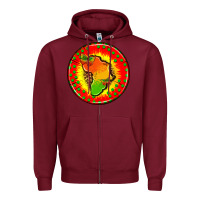 Burgundy juneteenth  coasters Zipper Hoodie - AdoDesignShop