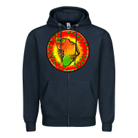 Navy juneteenth  coasters Zipper Hoodie - AdoDesignShop