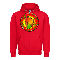 Red juneteenth  coasters Zipper Hoodie - AdoDesignShop