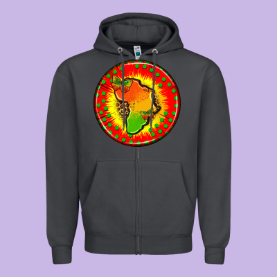 Juneteenth  Coasters Zipper Hoodie Designed By Adodesignshop