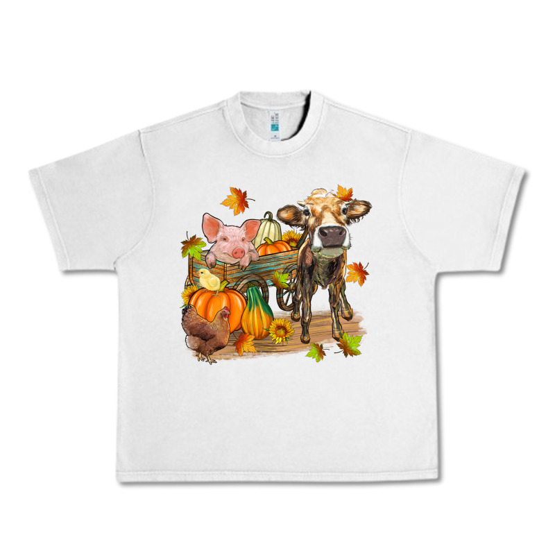 Fall Farm Animals Urban Heavy Tee by Zillion Design Studio | Teevron