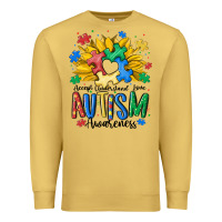 Antique Gold accept understand love awareness Premium Sweatshirt - MaliasSmallBusiness