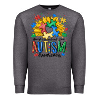 Charcoal Heather accept understand love awareness Premium Sweatshirt - MaliasSmallBusiness
