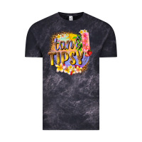 Cloud Black tan tipsy summer Vintage Tee - texasbilliewilder