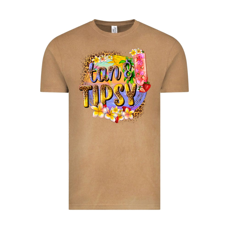 Tan Tipsy Summer Vintage Tee by texasbilliewilder | Teevron