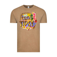 Vintage Coffee tan tipsy summer Vintage Tee - texasbilliewilder