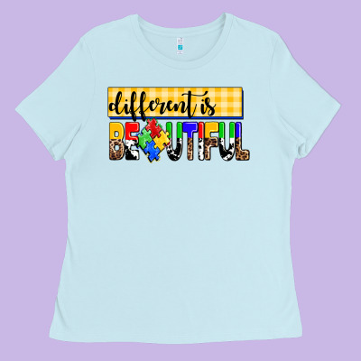 Different Is Beautiful Ladies Tee Designed By Adodesignshop