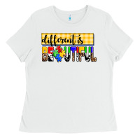 White different is beautiful Ladies Tee - AdoDesignShop