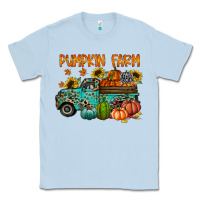 Dusty Blue pumpkin farm Classic Tee - RacoonDesign