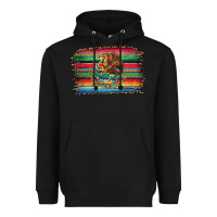 Black serape leopard mexican flag Heavyweight Hoodie - Jasminsmagicworld