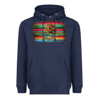 Navy serape leopard mexican flag Heavyweight Hoodie - Jasminsmagicworld
