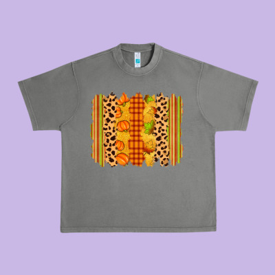 Fall Brushstroke Urban Heavy Tee Designed By Zillion Design Studio