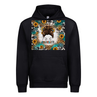 Black mom life messy bun western Urban Hoodie - Jasminsmagicworld