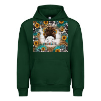 Forest Green mom life messy bun western Urban Hoodie - Jasminsmagicworld