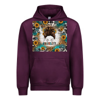 Mauve Wine mom life messy bun western Urban Hoodie - Jasminsmagicworld