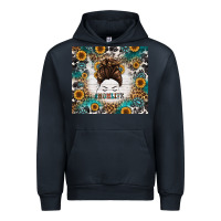 Navy mom life messy bun western Urban Hoodie - Jasminsmagicworld
