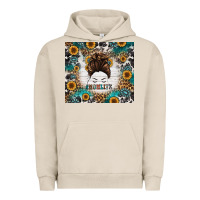 Pigment French Oak mom life messy bun western Urban Hoodie - Jasminsmagicworld